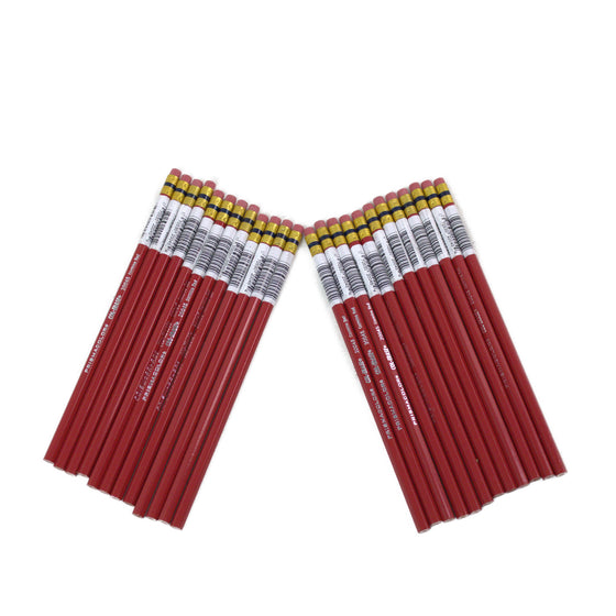 Prismacolor SAN20045 Pencil Colored Pencil With Eraser 12-Piece, 2-Pack, Red