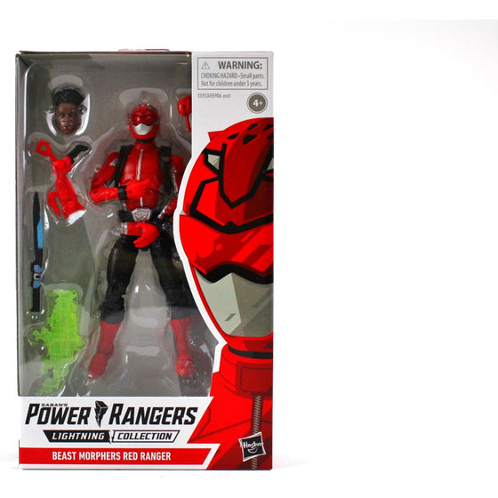 Power Rangers E5933 Power Rangers Beast Morphers Red Ranger Collectible Action Figure, Brown/A