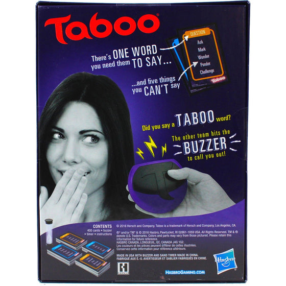 Hasbro Gaming C19380000 Taboo Classic Edition, Violet