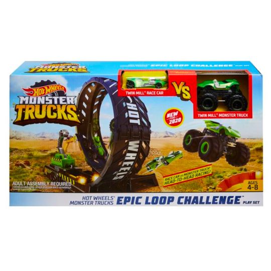 Hot Wheels GPC54 Hot Wheelsâ® Monster Trucks Epic Loop Challengeâ„¢ Play Set, Multi