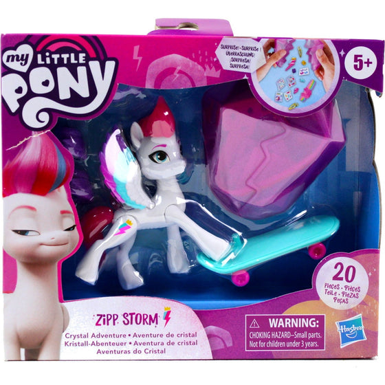 My Little Pony F24525X00 My Little Pony: A New Generation Crystal Adventure Zipp Storm, Multicolor