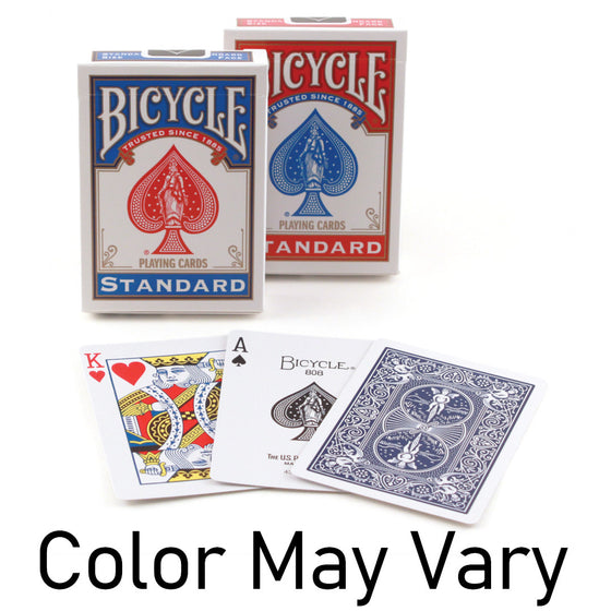 Bicycle 10015464 Bicycle Standard Poker Playing Cards, Color May Vary