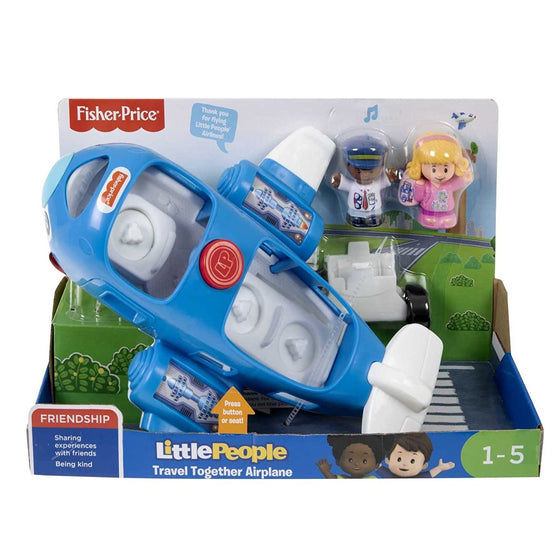 Fisher-Price DJB53 Little People Travel Together Airplane, Blue