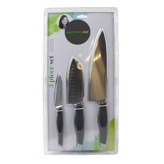 Rachael Ray 47755 3-Piece Chef Set, Gray