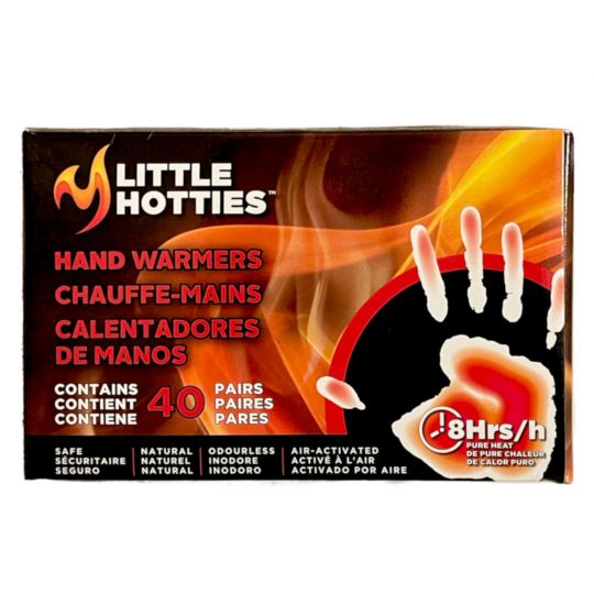 Little Hotties  40 Pairs Of Hand Warmers, Safe And Natural Product. Odorless And Air Activated, Up To 12 Hours Of Warmth And Comfort.