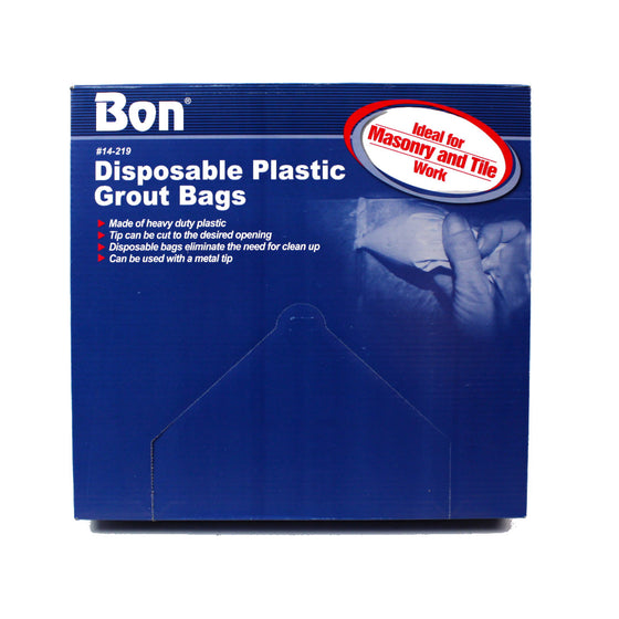 Bon Tool 14-219 Grout Bag - Disposable Plastic 21-Inch (50/Pkg)