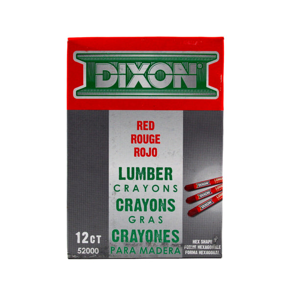 Bon Tool - Dixon Lumber Crayon Red Pack of 12