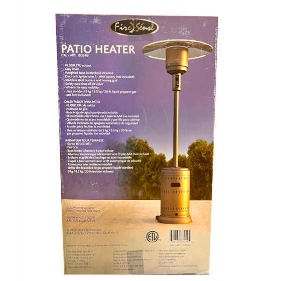 Fire Sense 1902415 Fire Sense Patio Heater