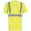 Occunomix LUX-SSETPBK Short Sleeve Black Bottom Wicking Birdseye T-Shirt W/Pocket 2-Xl, Yellow (High Visibility)