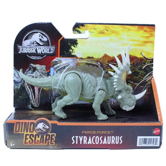 Jurassic World Toys HCL87 Jurassic World Fierce Forc Styracosaurus, Multicolor