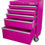 The Original Pink Box PB2605RSC 26-Inch 5-Drawer 18G Steel Rolling Cabinet, Pink, Pink