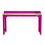 The Original Pink Box PB72WTF_BB Pink Steel Worktable Frame And Butcher Block Top, Pink