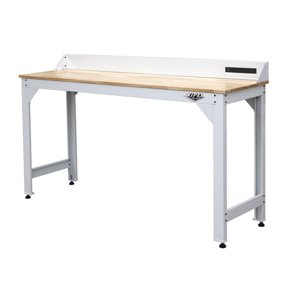 Viper Tool Storage V72WTFWH_BB White Steel Worktable Frame And Butcher Block Top, White