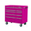 The Original Pink Box PB412409R 41-Inch 9-Drawer 18G Steel Rolling Cabinet, Pink, Pink