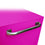 The Original Pink Box PB412409R 41-Inch 9-Drawer 18G Steel Rolling Cabinet, Pink, Pink