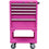 The Original Pink Box RG2605PBLL 26-Inch 5-Drawer 18G Steel Rolling Cabinet With Bulk Storage, Pink, Pink
