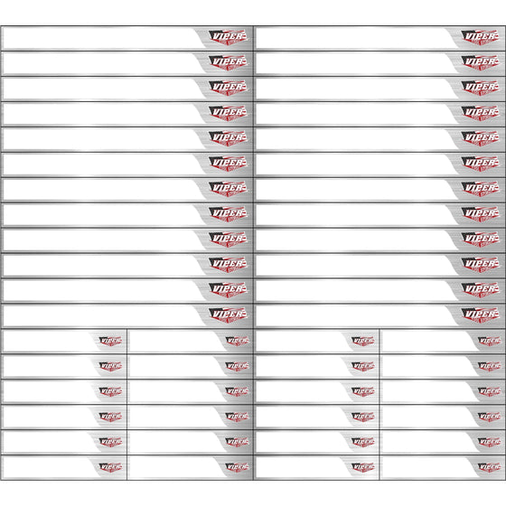 Viper Tool Storage VMLSSBLN Magnetic Toolbox Labels, Blank, Grey