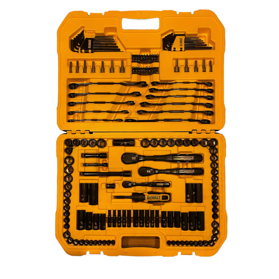 Dewalt 184 Pc Mechanical Tool Set, By Dewalt. All In Professionally Spaced, Easy To Carry Hard Box. Access Tight Places And Accomplish Hard To Do Projects Comfortably And Professionally With This Jumbo, Direct Torque Technology Tool Set.