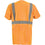 Occunomix LUX-SSETPBK-O3X T-Shirt, Classic Wicking Birdseye, Black Bottom, Class 2, Orange, 3X, Orange (High Visibility)