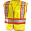 Occunomix LUX-PSF-YM/L Premium Solid Public Safety Fire Vest, Yellow, M/L, 10-Pack, Yellow/Red