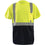 Occunomix LUX-SSETPBK-Y3X T-Shirt, Classic Wicking Birdseye, Black Bottom, Class 2, Yellow, 3X, Yellow (High Visibility)