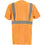 Occunomix LUX-SSETPBK-O5X T-Shirt, Classic Wicking Birdseye, Black Bottom, Class 2, Orange, 5X, Orange (High Visibility)