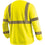 Occunomix LUX-LSETP3B-YS T-Shirt,  Wicking Birdseye Long Sleeve, Class 3, Yellow, S, Yellow (High Visibility)