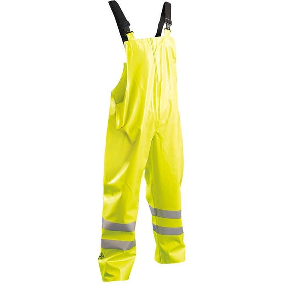 Occunomix LUX-TBIB/FR-YM Flame Resistant Rain Bib *, Yellow