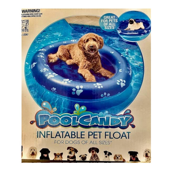 Poolcandy 980377065 Poolcandy Inflatable Pet Float - Easy Set Up Doggy Pool Floats