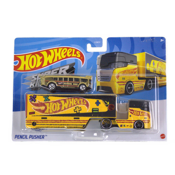 Hot Wheels DXB40 Pencil Pusher, Black,Red