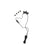 Skullcandy S2MEYL670 Set In-Ear Sport Earbud W Mic Bk/Bk/Wh, Black