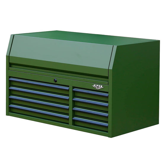 Viper Tool Storage V4108ARGC Viper Tool Storage 41-Inch 8-Drawer Steel Top Chest, Army Green
