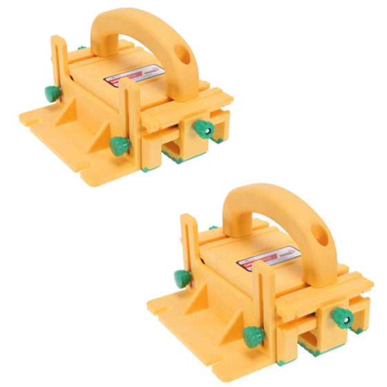 MICROJIG GRR-RIPPER GR-100 3D Pushblock For Table Saws, Router Tables, Band Saws, And Jointers, 2-Pack