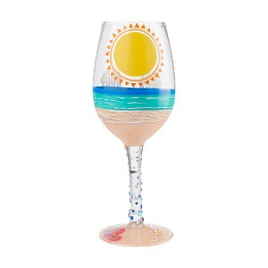 Enesco 6009213 Lolita Wine Glass Sun On The Beach