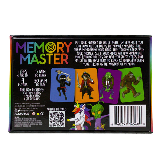 Aquarius 96203 Memory Master Card Game