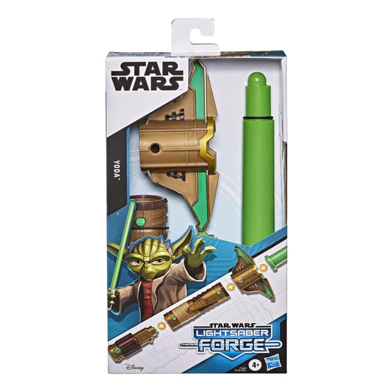 Star Wars F11635X00 Star Wars Lightsaber Forge Yoda Extendable Green Lightsaber Toy