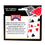 Alma 10015551 Bicycle Standard Index 4 Pack - Black & Red