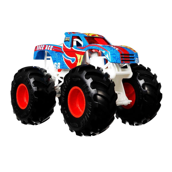 Hot Wheels GTJ37 Monster Trucks Oversized Race Ace Vehicle, Multicolor