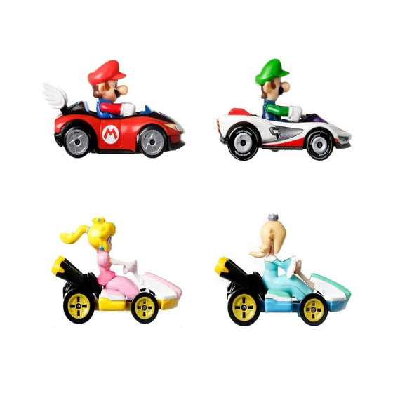 Hot Wheels GXX97 Hot Wheels Mariokart 4 Pack, Multicolored