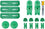 MatchFit CN-P1234K11,MB-025-0514 Workholding Kit, Green