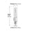 Feit Electric BPQ100/CL/MC Light Bulb, Mini Candelabra,100W HALOGEN MINICAN TRAYPK