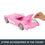 Hot Wheels Barbie RC Corvette from Barbie The Movie, Full-Function Remote-Control Toy Car Holds 2 Barbie Dolls
