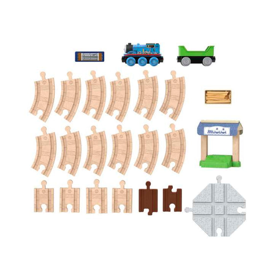 Thomas & Friends Wooden Railway Toy Train Set Figure 8 Track Pack with Thomas Wood Engine for Preschool Kids Ages 3+ Years