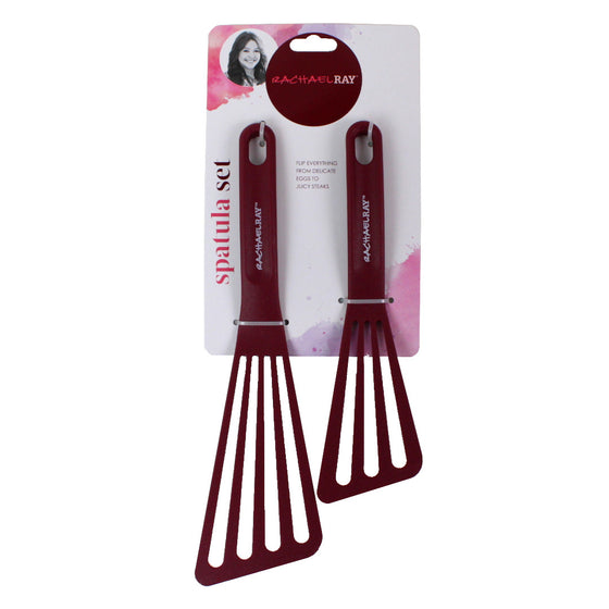 Rachael Ray 47666 Kitchentools And Gadgets Nylon Cooking Utensils / Spatula / Fish Turners - 2 Piece,, Rose