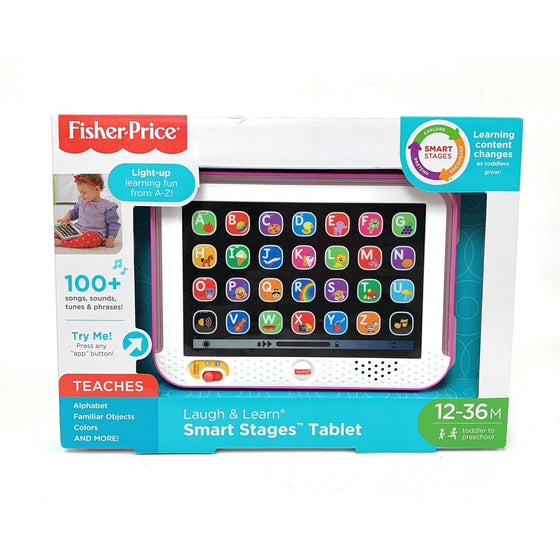 Fisher-Price CHC74 Fisher Price Laugh & Learn Smart Stages Tablets, Pink