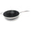 Hexclad 007038 Commercial 12-Inch Wok, Hybrid Stainless Steel/Nonstick Tri-Ply