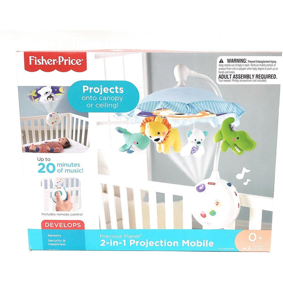 Fisher-Price N8849 Precious Planet 2-In-1 Projection Mobile, White