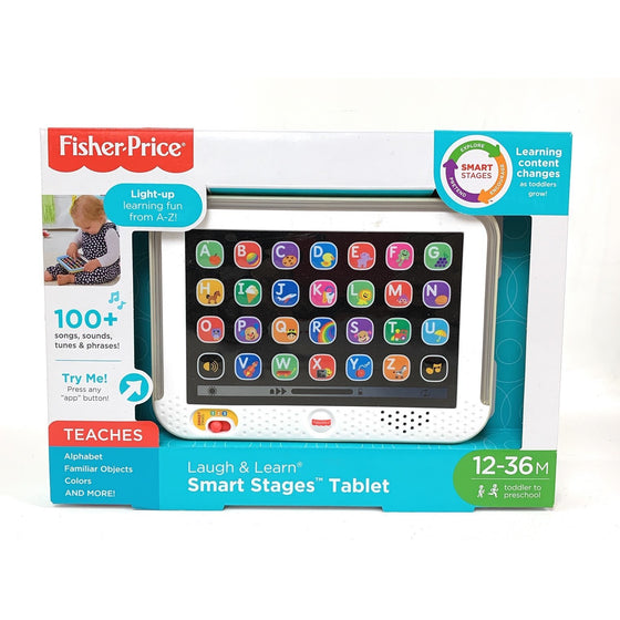 Mattel CHC74 Fisher Price Laugh & Learn Smart Stages Tablet Gold, Beige