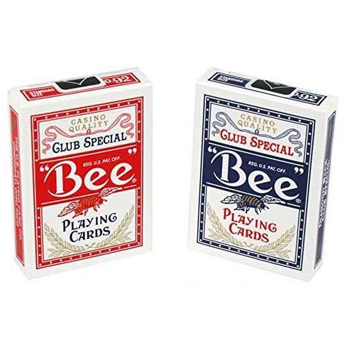 Bee 1004508 U.S Playing Cards Playing Cards Red And Blue, 2-Pack, Red And Blue