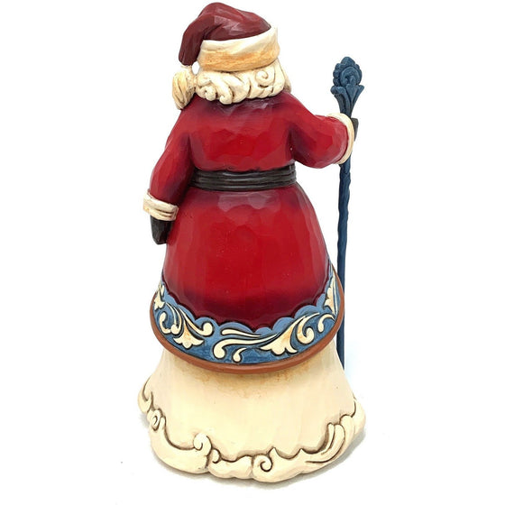 Enesco 4053705 Jim Shore Heartwood Creek Norwegian Santa Figurine, Multi-Colored
